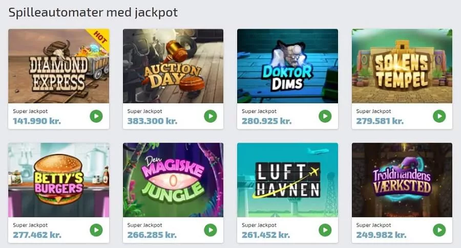 spilleautomater med jackpot