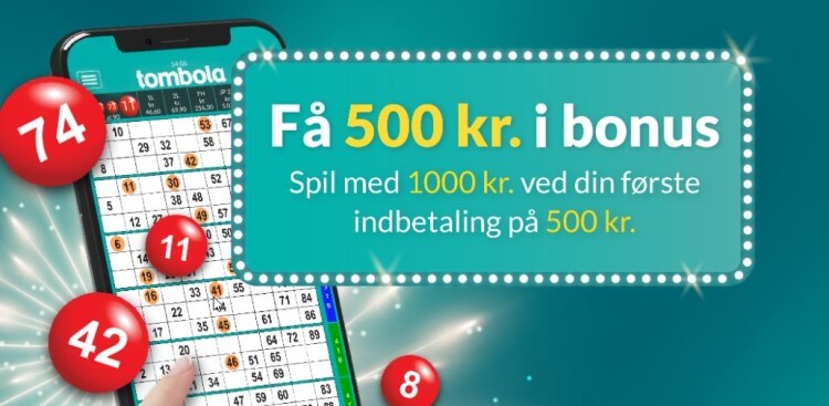 Tombola Casino - Få 500 kr. i bonus