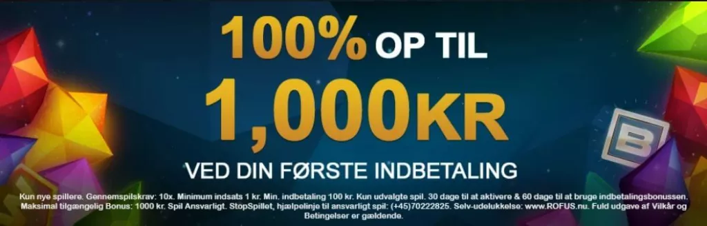 Videoslots Danmark bonus