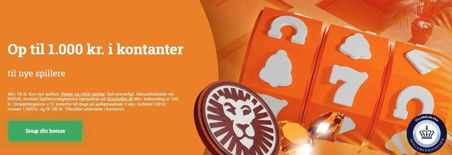 LeoVegas velkomstbonus