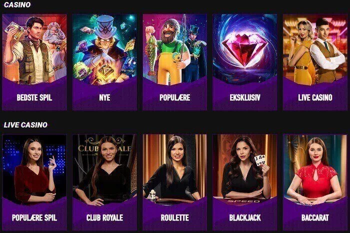 Betinia Casino Spiludvalg