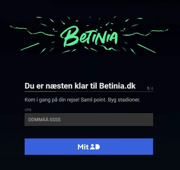 Betinia Danmark oprettelse
