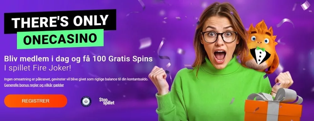 OneCasino 100 free spins bonus